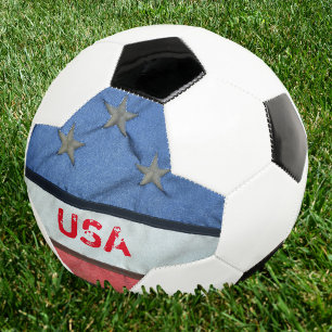 Rot-Weiß-US Flagge-Fahne Fußball