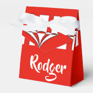 Rot-Weiß-Zirkuszelte Geschenkschachtel