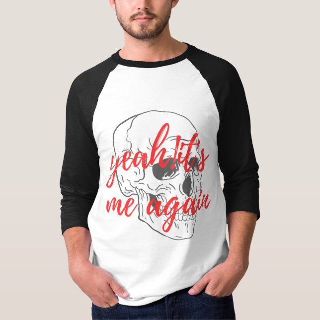 Rot-Weiß-Zitat-Ego T-Shirt (Vorderseite)