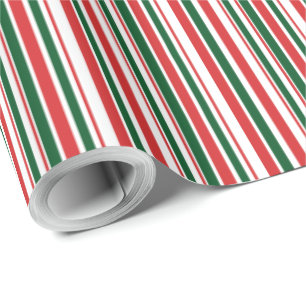 Rot-weiße Streifen Geschenkpapier