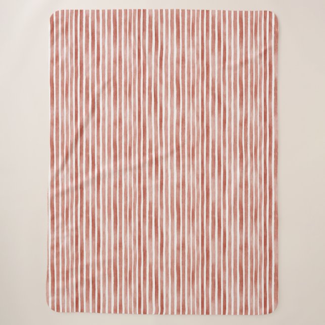 Rot Weiße Streifen   Sherpadecke (Vorderseite)