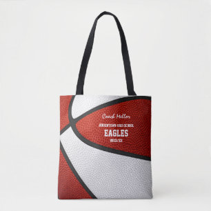Rot-Weiße Teamfarben Basketballtrainer