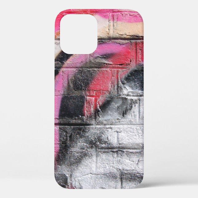 Rot-weiße Wand Case-Mate iPhone Hülle (Rückseite)
