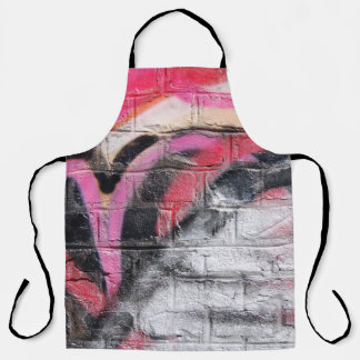 Rot-weiße Wand Schürze