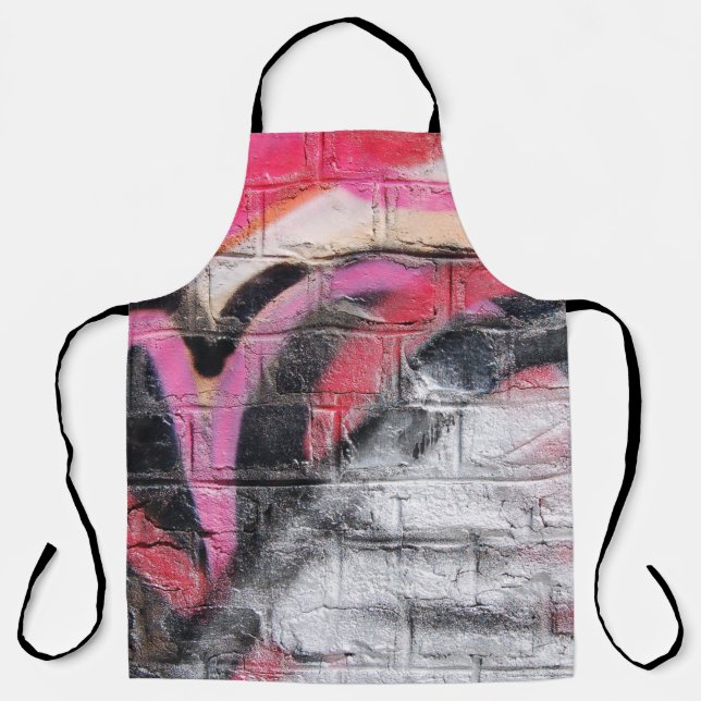 Rot-weiße Wand Schürze (Vorderseite)