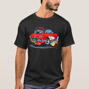 Rot-Weißes Kabriolett 1962 Korvette T-Shirt