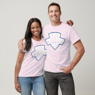 Rot, weißes und Blau 40. Geburtstag T-SHIRT
