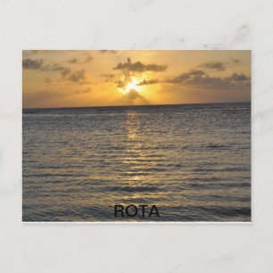 Rota Sunset Postkarte