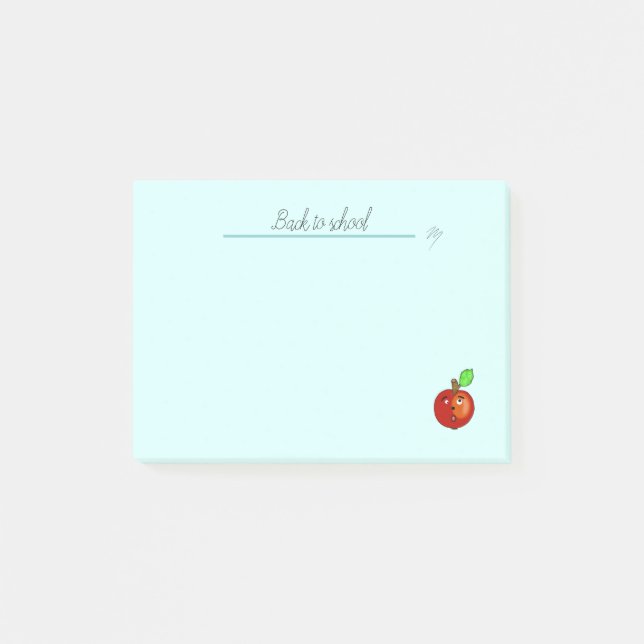 Rotapfel Post-it Klebezettel (Vorderseite)