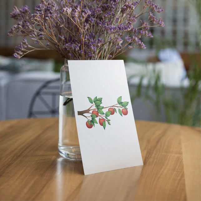 Rotapfelbaumzweig Frische Früchte und grüne Blätte Einladung (Von Creator hochgeladen)