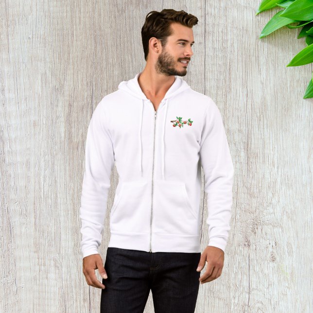 Rotapfelbaumzweig Frische Früchte und grüne Blätte Hoodie (Von Creator hochgeladen)