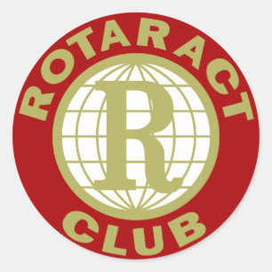 Rotaract-Logo Runder Aufkleber