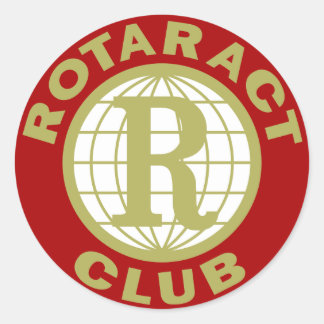 Rotaract-Logo Runder Aufkleber