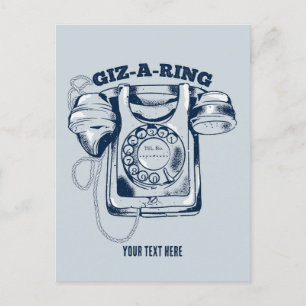 Rotarier Blau Postkarte