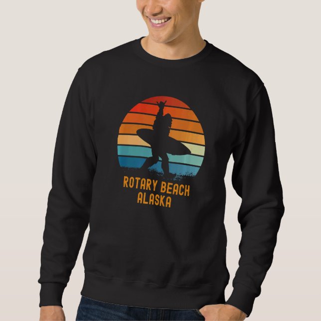 Rotary Beach Alaska Sasquatch Souvenir Sweatshirt (Vorderseite)