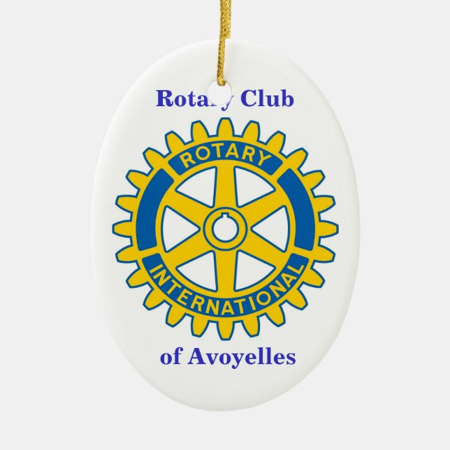 Rotary Club, von Avoyelles Keramikornament (Vorne)
