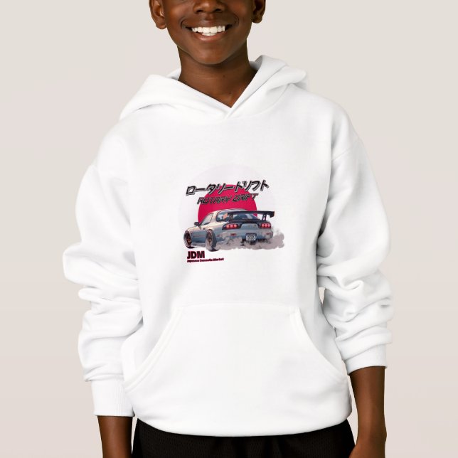 Rotary Drift RX-7 - Japanese Street Legend Hoodie (Vorderseite)