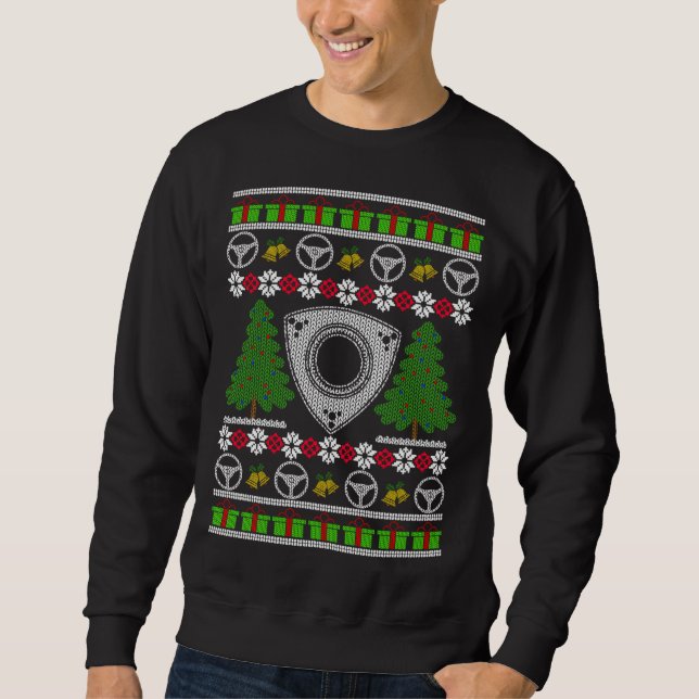 Rotary Motor Ugge Christmas Sweater Wankel Sports Sweatshirt (Vorderseite)