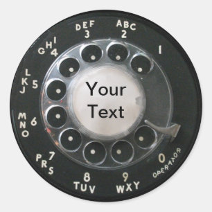 Rotary Phone Dial Stickers