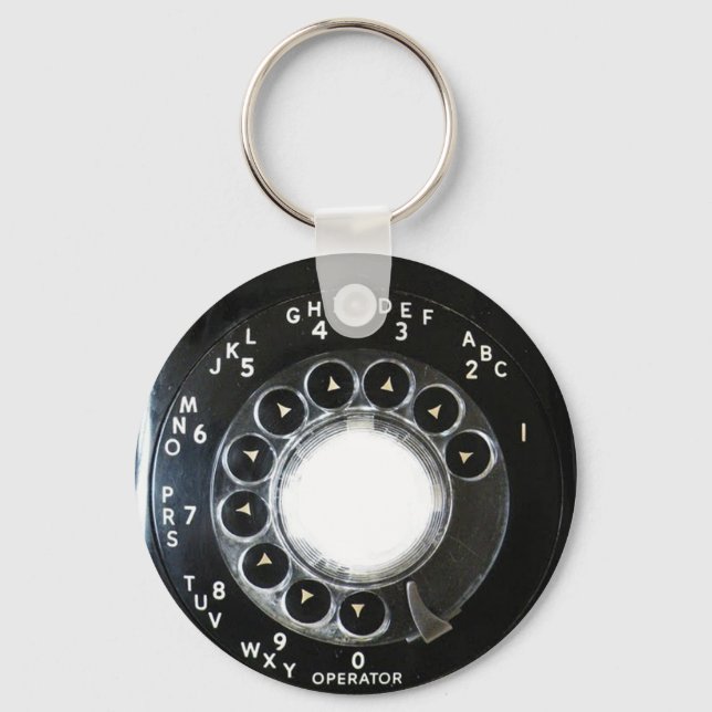 Rotary Phone Schlüsselanhänger (Vorderseite)