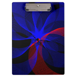 Rotating Blue Accent Geometric Clipboard Klemmbrett