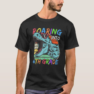 Rotation in den 4. Klasse Dinosaurier, um zurück z T-Shirt