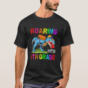 Rotation in den 4. Klasse Dinosaurier zurück zum S T-Shirt