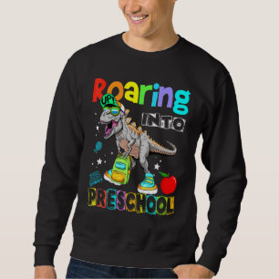 Rotation in die Vorschule zurück zur Schule Dinosa Sweatshirt
