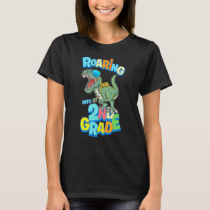 Rotation in die zweite Klasse Rex Dinosaurier zurü T-Shirt