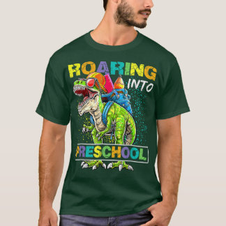 Rotation in Vorschuldinosaurier, um zurück zum Sch T-Shirt