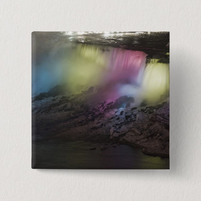 Rotationfarbene Lichtanzeige auf American Falls Button (Vorderseite)