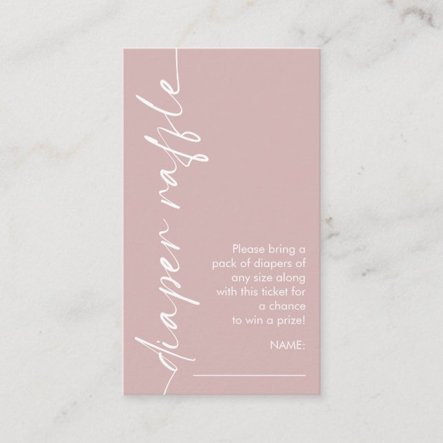 Rotationstext Rose Windelwaschmaschine Begleitkarte (Vorderseite)