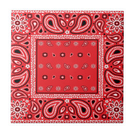 Rotbandana paisley bandanas Rap Hip Hop Fliese