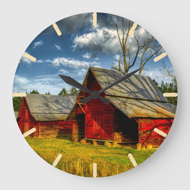 Rotbarn  große wanduhr (Vorderseite)
