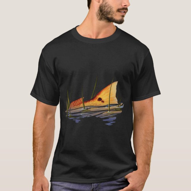 Rotbarschschwanzjagd im Gras T-Shirt (Vorderseite)