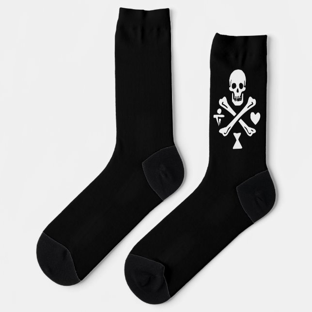 Rotbart-Pyrate-Saga-Socken Socken (Linkes Detail)