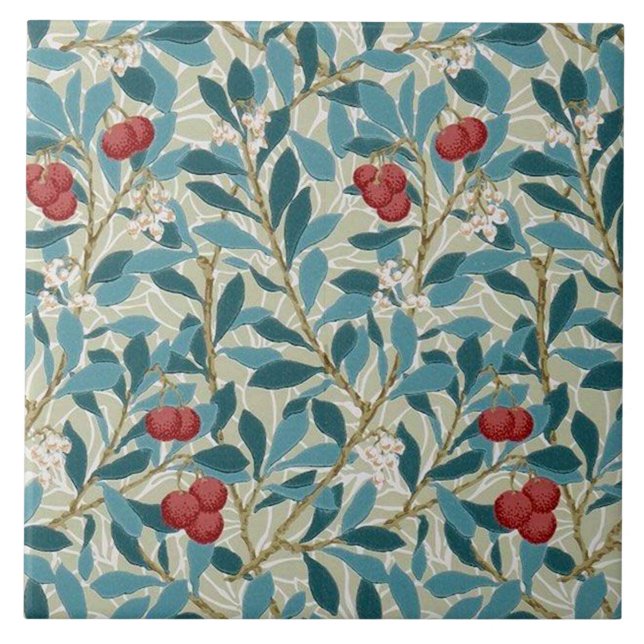 Rotbeerbaum, William Morris Fliese (Vorderseite)