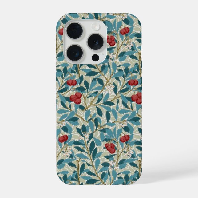 Rotbeerbaum, William Morris iPhone Hülle (Rückseite)
