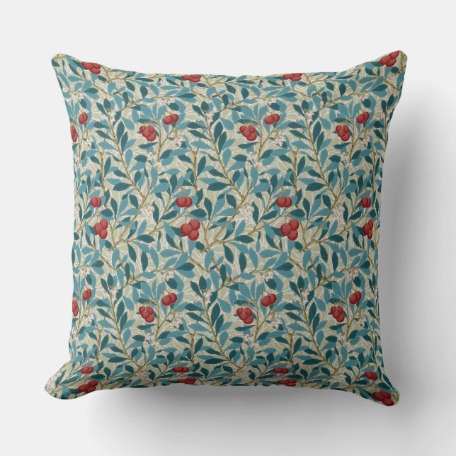 Rotbeerbaum, William Morris Kissen (Vorderseite)