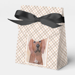 Rotbein-Innenmalerei - Niedliche Original Hundkuns Geschenkschachtel