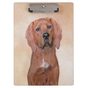 Rotbein-Innenmalerei - Niedliche Original Hundkuns Klemmbrett