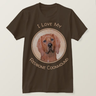 Rotbein-Innenmalerei - Niedliche Original Hundkuns T-Shirt