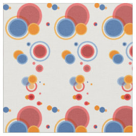 Rotblaue Kreise Polka Punkte Geometrisches Muster Stoff