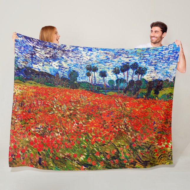 Rotblumenfeld, Van Gogh Fleecedecke (Beispiel)