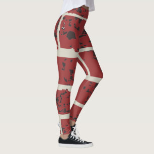 Rotbraun-Brick   Zazzle_Growshop. Leggings