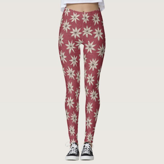 Rotbraun Leggings (Vorderseite)