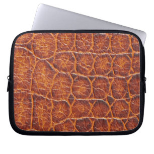 Rotbraune Alligator-Skin Laptopschutzhülle