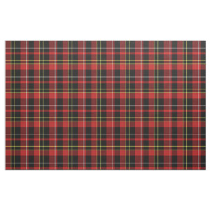 Rotbraunes, weißes Tartan-Quadrat-Muster Stoff