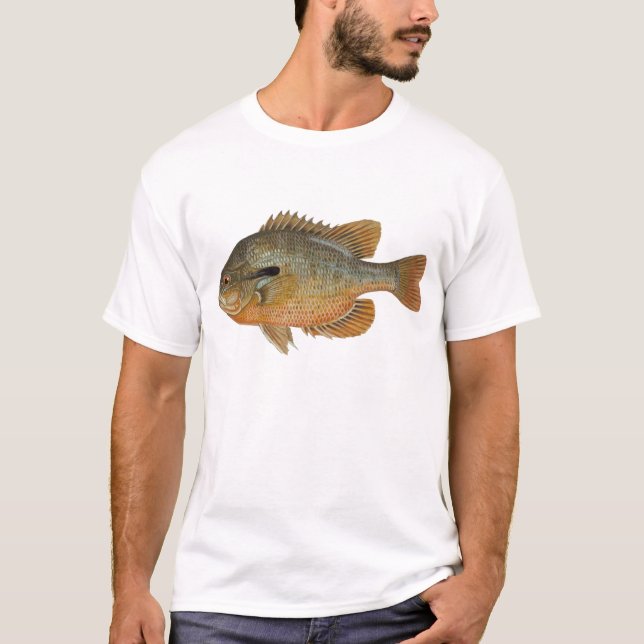 Rotbrust Sunfish - Lepomis auritus T-Shirt (Vorderseite)