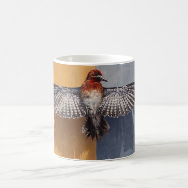 Rotbrüstige Sapsucker-Tasse Kaffeetasse (Mittel)